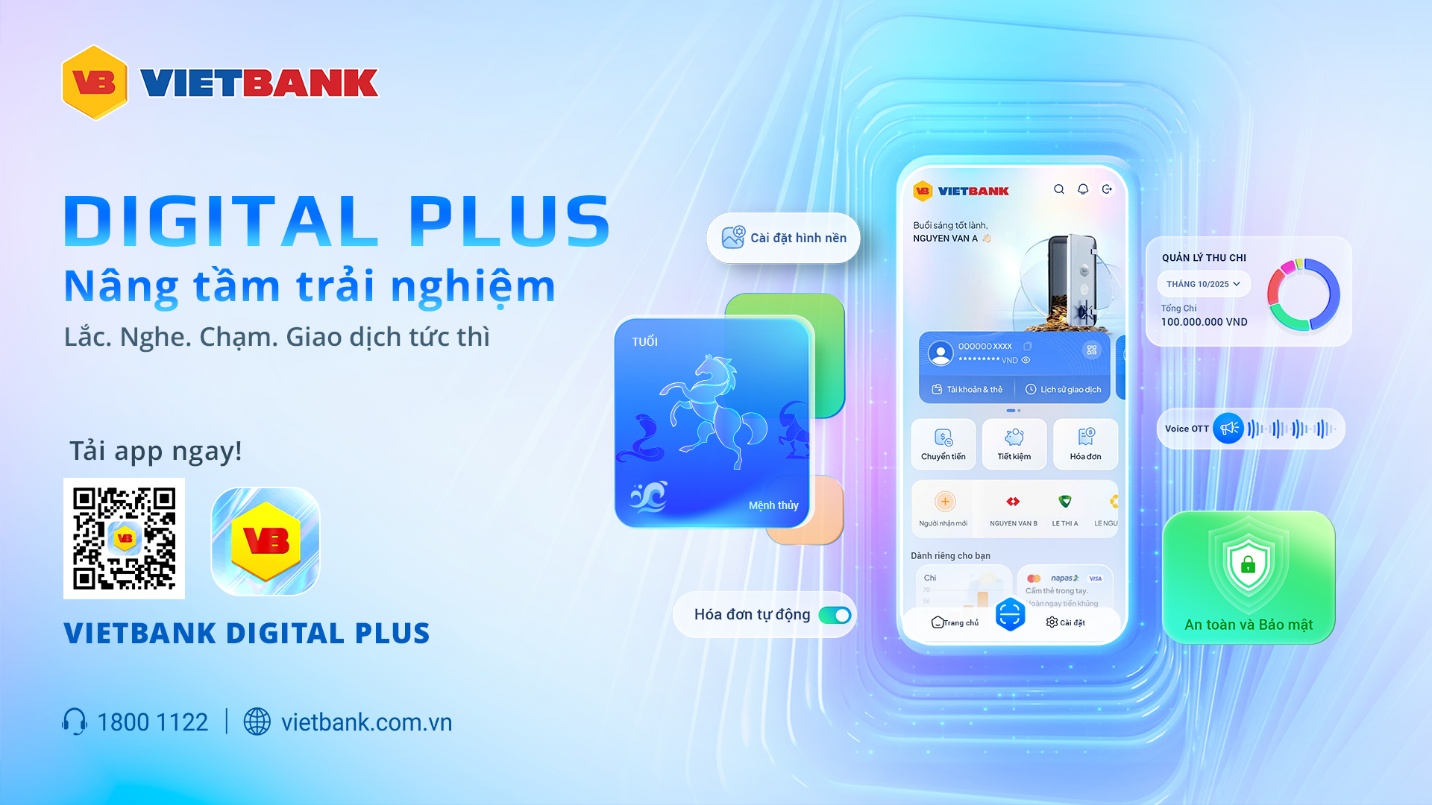 Vietbank Digital Plus – “Trợ lý tài chính số” dành cho người dùng hiện đại - Ảnh 1.
